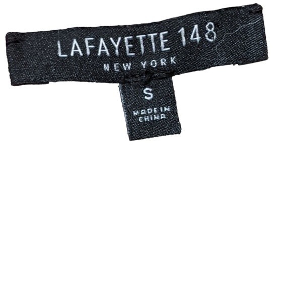 Lafayette 148 NY pull over textured ribbed wine colored patch pocket tun… - Picture 3 of 7